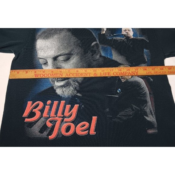 Billy Joel North American Tour 2008 Medium T Shirt Black Dates Piano Band Music - Picture 11 of 12